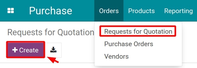 PO creation for the subcontracting product