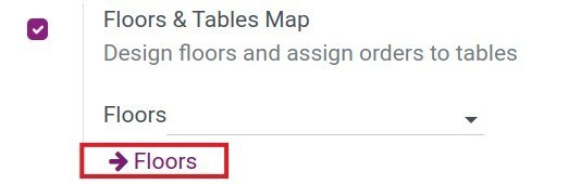 create floors and tables in viindoo pos